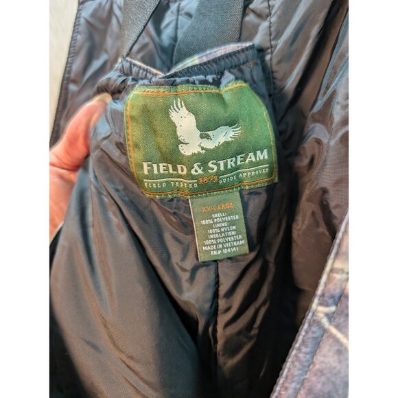 Field & Stream Bib Overalls Men 2XL Realtree Camo HydroProof Ultra Waterproof - Picture 9 of 10